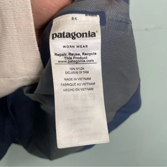 Patagonia Men’s Stretch Rainshadow Jacket Pullover Quarter Zip Navy XL